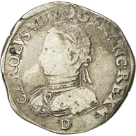 Monnaie, France, Charles IX, Teston, 1564, Lyon, TB+, Argent, Sombart:4618 - 1560-1574 Carlo IX