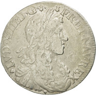 Monnaie, France, Louis XIV, 1/2 Écu Au Buste Juvénile, 1/2 Ecu, 1662, Nantes - 1643-1715 Lodewijk XIV De Zonnekoning