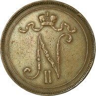 Monnaie, Finlande, Nicholas II, 10 Pennia, 1897, TTB, Cuivre, KM:14 - Finland