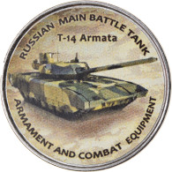 Monnaie, Zimbabwe, Shilling, 2020, Tanks - T-14 Armata, SPL, Nickel Plated Steel - Zimbabwe