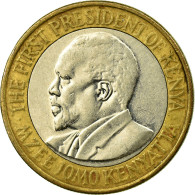 Monnaie, Kenya, 10 Shillings, 2010, TB+, Bi-Metallic, KM:35.2 - Kenia