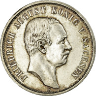 Monnaie, Etats Allemands, SAXONY-ALBERTINE, Friedrich August III, 3 Mark, 1913 - Taler Et Doppeltaler
