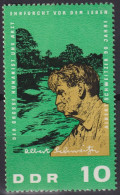 1965 DDR, ** Mi:DD 1084, Yt:DD 783, Dr. Albert Schweizer, Vor Urwaldlandschaft - Albert Schweitzer