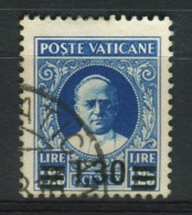 VATICANO 1934 PROVVISORIA 1,30 SU 1,25 L. USATO - Gebraucht