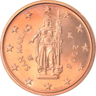 San Marino, 2 Euro Cent, 2008, Rome, SPL, Copper Plated Steel, KM:441 - San Marino