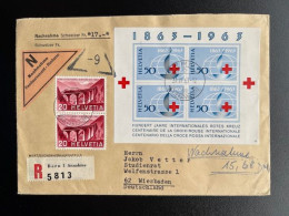 SWITZERLAND 1963 REGISTERED LETTER BERN TO WIESBADEN 31-06-1963 ZWITSERLAND SUISSE SCHWEIZ EINSCHREIBEN NACHNAHME - Unused Stamps