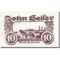 Billet, Autriche, St Florian, 10 Heller, Château, 1920, 1920-03-15, SPL - Autriche