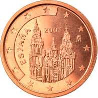 Espagne, 2 Euro Cent, 2004, Madrid, FDC, Copper Plated Steel, KM:1041 - Spain