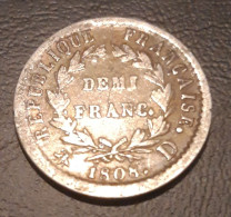 France - Napoléon I - 1/2 Franc 1808 D (Lyon) - 1/2 Franc