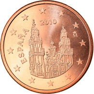 Espagne, 5 Euro Cent, 2010, Madrid, FDC, Copper Plated Steel, KM:1146 - Spain