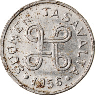 Monnaie, Finlande, Markka, 1956, TTB, Nickel Plated Iron, KM:36a - Finland