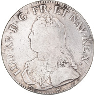 Monnaie, France, Louis XV, Écu Aux Branches D'olivier, Ecu, 1726, Bourges, TB+ - 1715-1774 Lodewijk XV