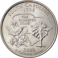 Monnaie, États-Unis, South Carolina, Quarter, 2000, Denver, SUP, Copper-Nickel - Herdenking