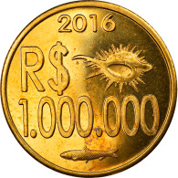 Monnaie, CABINDA, 1 Million De Reais, 2016, SPL, Laiton - Angola