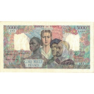 France, 5000 Francs, Empire Français, 1947, Z.3293485, SUP+, Fayette:47.59 - 5 000 F 1942-1947 ''Empire Français''