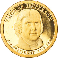 Monnaie, États-Unis, Thomas Jefferson, Dollar, 2007, U.S. Mint, San Francisco - Herdenking