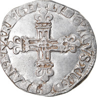 France, Louis XIII, 1/4 Ecu, 1627, Bayonne, Argent, TTB, Gadoury:27 - 1610-1643 Lodewijk XIII Van Frankrijk De Rechtvaardige