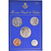 Monnaie, Belgique, Baudouin I, Coffret, 1974, BU - French Legend, FDC - FDEC, BU, BE & Münzkassetten