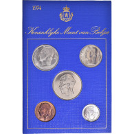 Monnaie, Belgique, Baudouin I, Coffret, 1974, BU - Légende Flamande, FDC - FDC, BU, BE, Astucci E Ripiani