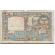 France, 20 Francs, 20 F 1939-1942 ''Science Et Travail'', 1942-01-08, B - 20 F 1939-1942 ''Science Et Travail''