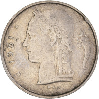 Monnaie, Belgique, Franc, 1951, TB, Cupro-nickel, KM:142.1 - 1 Franc