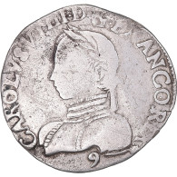 Monnaie, France, Charles IX, Teston, 1563, Rennes, TB+, Argent, Sombart:4618 - 1560-1574 Carlo IX