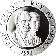 Monnaie, Espagne, Juan Carlos I, 2000 Pesetas, 1990, Madrid, BE, FDC, Argent - 2 000 Pesetas