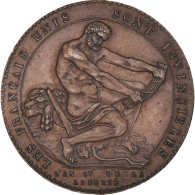 Monnaie, France, Hercule, Sol, 1792, Birmingham, SUP+, Bronze, KM:Tn22 - Autres & Non Classés