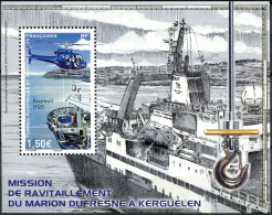 TAAF 2022 - S/S MNH ** - Replenishment Of Kerguelen Base By Ship Marion Dufresne - Neufs