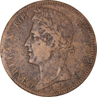 Monnaie, Colonies Françaises, Charles X, 10 Centimes, 1825, Paris, TB+, Bronze - Autres & Non Classés