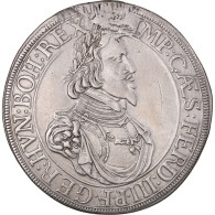 Monnaie, Etats Allemands, Ferdinand III, Thaler, 1643, Augsburg, SUP, Argent - Taler Et Doppeltaler