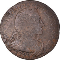 Monnaie, États Italiens, SARDINIA, Vittorio Amedeo III, 5 Soldi, 1794, Torino - Piemont-Sardinien-It. Savoyen