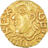 Monnaie, France, Triens, Monétaire FREDVLFVS, V. VIIème Siècle , Bourges - 470-751 Monnaies Mérovingiennes