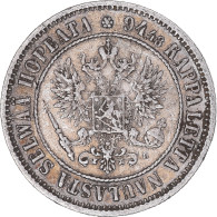 Monnaie, Finlande, Alexander III, Markka, 1892, Helsinki, TTB+, Argent, KM:3.2 - Finland