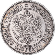 Monnaie, Finlande, Alexander III, Markka, 1892, Helsinki, TTB, Argent, KM:3.2 - Finland