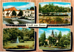 73814345 Zeven Strassenpartie Schwimmbad Park Fontaene Kirche Zeven - Zeven