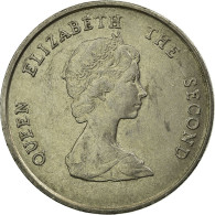 Monnaie, Etats Des Caraibes Orientales, Elizabeth II, 25 Cents, 1987, TTB - Ostkaribischer Staaten