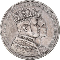 Monnaie, Etats Allemands, PRUSSIA, Wilhelm I, Krönungstaler, 1861, Berlin - Taler Et Doppeltaler
