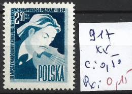 POLOGNE 917 ** Côte 0.50 € - Nuovi