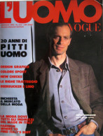 L’UOMO VOGUE 225 1992 Keith Carradine Juliette Binoche Moda Men’s Fashion - Mode