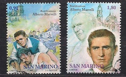 San Marino Saint-Marin 2005 Yvertn° 1983-1984 (°) Oblitéré Used Cote 6,50  € Alberto Marvelli - Oblitérés