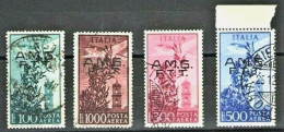 TRIESTE A 1948 POSTA AEREA  CAMPIDOGLIO SERIE CPL. USATA - Airmail