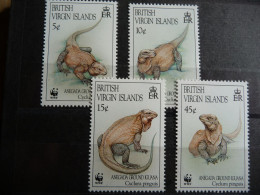 (8) BRITISH VIRGIN ISLANDS - 4v- 1995 WWF - IGUANA - British Virgin Islands