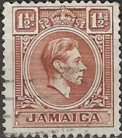 JAMAICA 1938 King George VI - 1½d. - Brown FU - Jamaïque (...-1961)