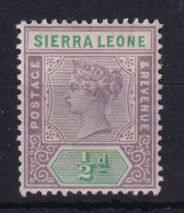 Sierra Leone: 1896/97   QV     SG41     ½d      MH - Sierra Leone (...-1960)