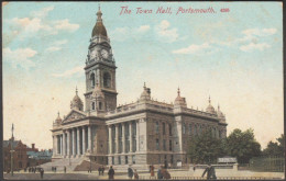 The Town Hall, Portsmouth, Hampshire, 1907 - MJ Ridley Postcard - Portsmouth