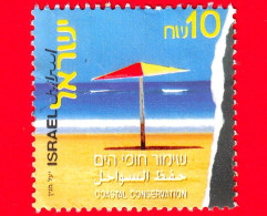 ISRAELE - Usato -  2001 - Protezione Dell'Ambiente - Spiagge - Coastal Protection - 10 - Oblitérés (sans Tabs)
