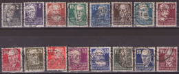 SBZ - Sowjetische Zone - 1948  Mi 212-227  USED - Afgestempeld