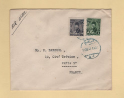 Egypte - Alexandrie Par Avion Destination France - 1947 - Cartas & Documentos