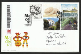 Portugal Madère Autocollant 2015 FDC Recommandée Reprend Europa CEPT 2011 Et 2012 Madeira Sticker Stamps R FDC - 2015